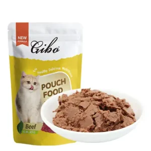 Beef Flavor Cat Pouch Food