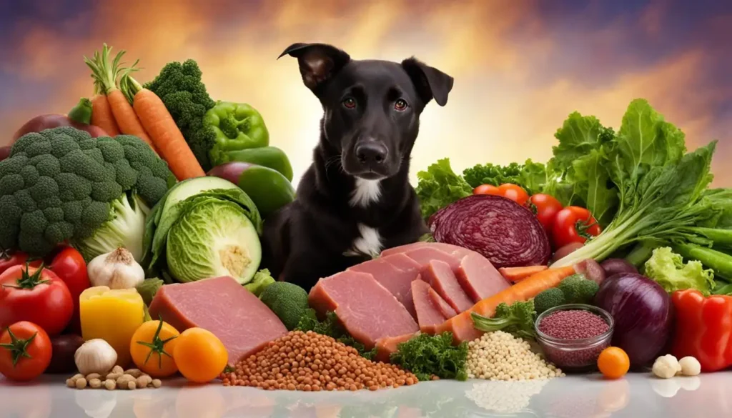 What is the proportion of fresh food for dogs?